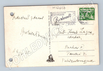 Pohlednice Amsterdam přístav a lodě 1938 odeslaná (M16654)