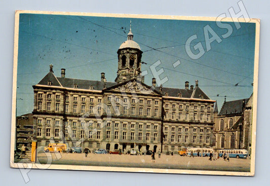Pohlednice Amsterdam Královský palác 1967 prošlá (M16655)