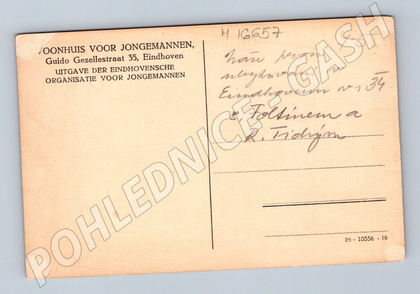 Pohlednice Eindhoven Woonhuis voor Jongemannen (M16657)