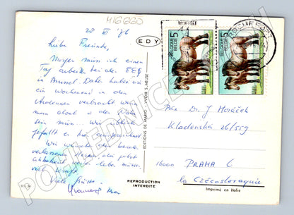 Pohlednice Bouillon Belgie 1981 známky razítko (M16660)