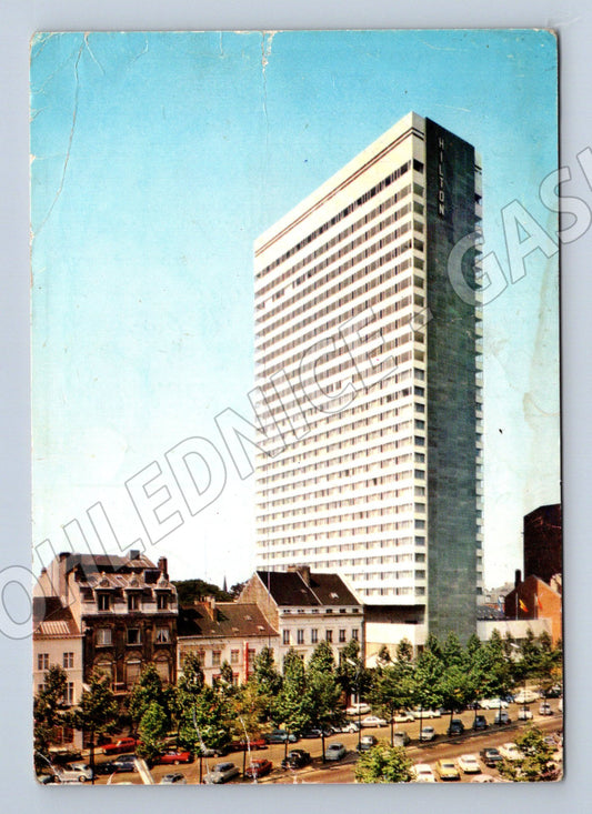 Pohlednice Brusel Hilton Hotel 1970 do Brazílie (M16661)