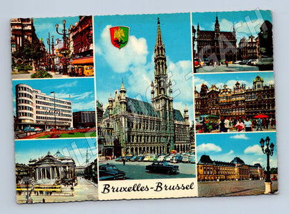 Pohlednice Brusel 60. léta se známkou a textem (M16665)
