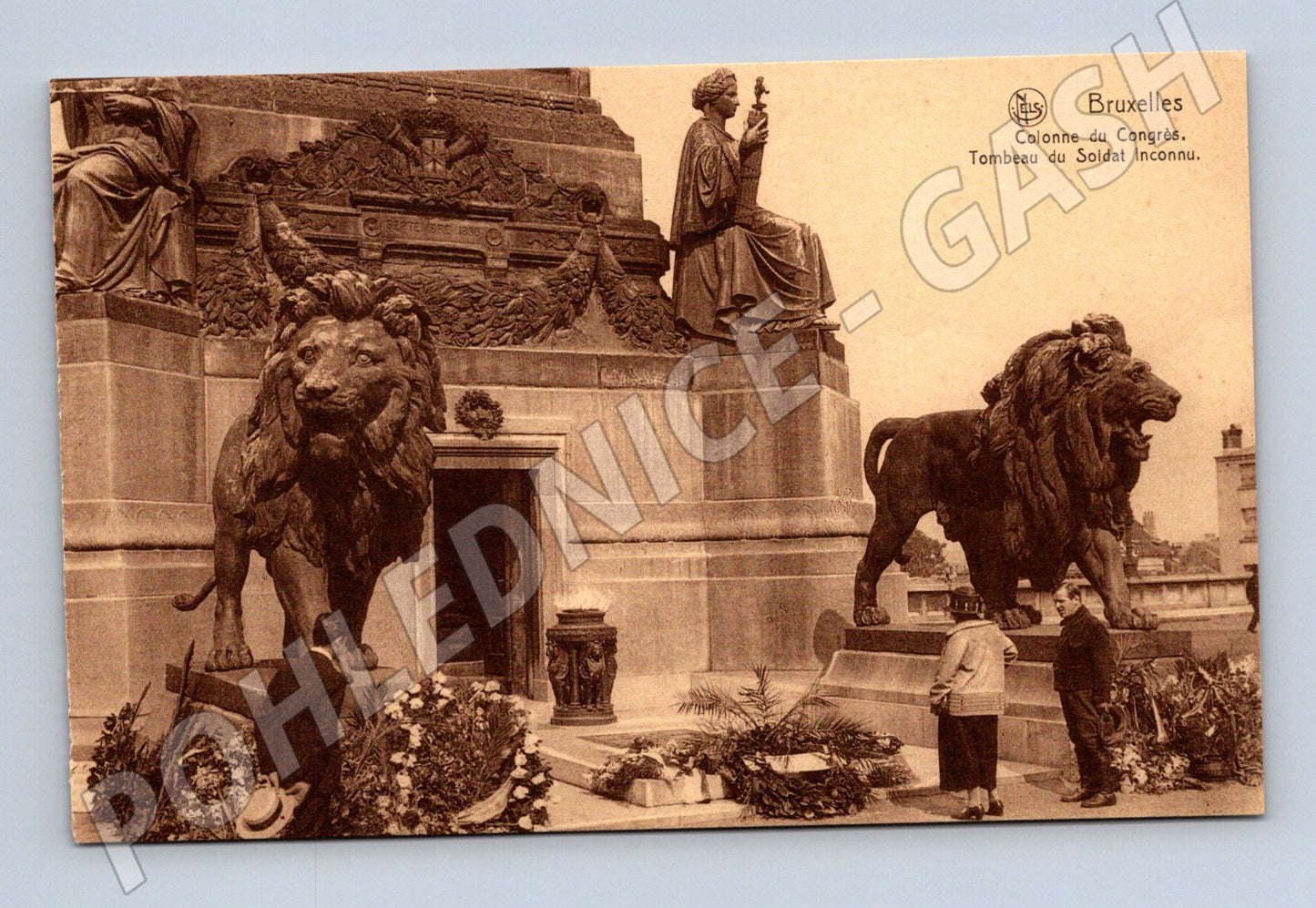 Pohlednice Brusel Colonne du Congrès hrob vojína (M16678)