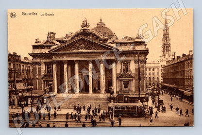 Pohlednice Brusel La Bourse Belgie neprošlá (M16681)
