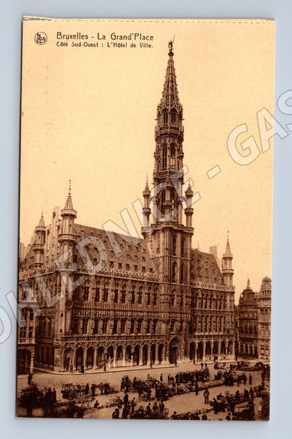 Pohlednice Brusel Grand Place radnice historická (M16684)