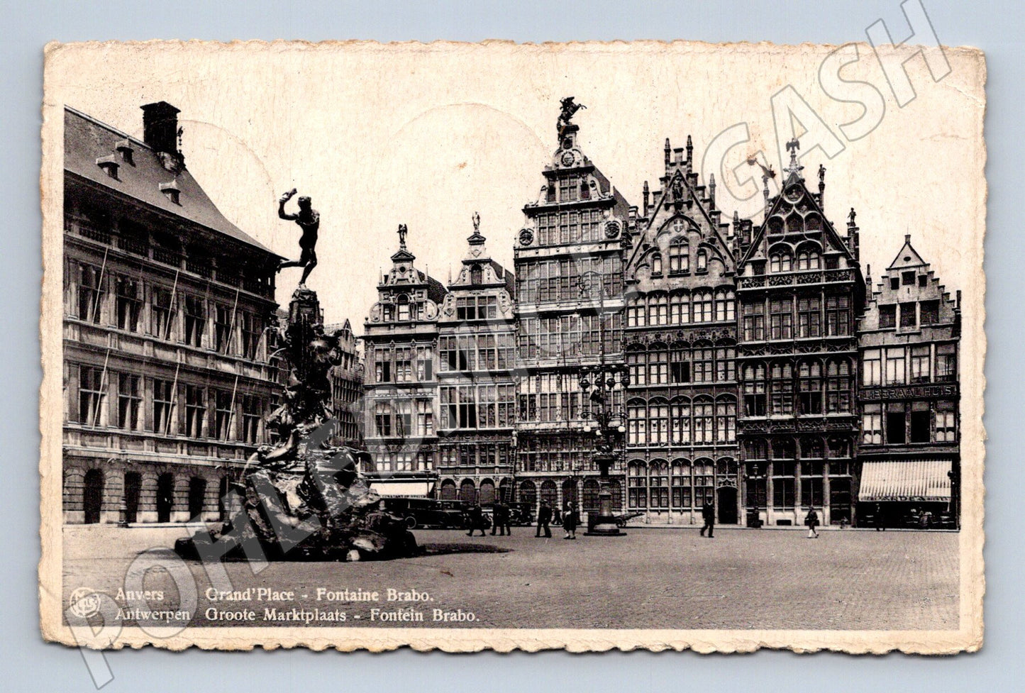 Pohlednice Antverpy Grand Place Fontaine Brabo (M16698)