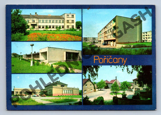 Pohlednice Poříčany více záběrů Panorama Praha (M167)