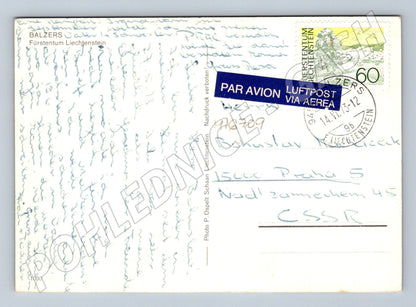 Pohlednice Gruss aus Liechtenstein vícezáběr 1973 (M16709)