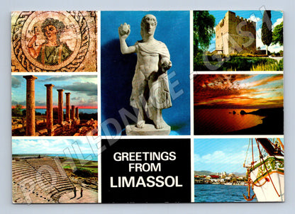 Pohlednice Limassol Kypr více motivů 1980 známky (M16713)