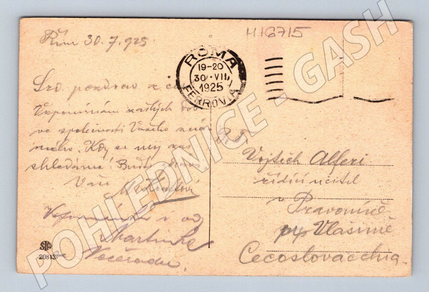 Pohlednice Řím Arco di Tito 1925 Itálie (M16715)
