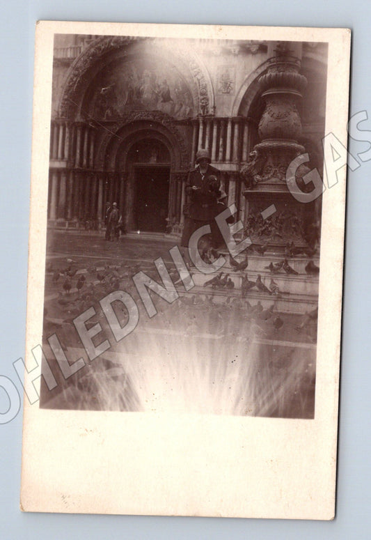 Pohlednice Benátky náměstí sv Marka 1924 (M16718)