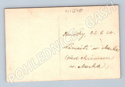 Pohlednice Benátky náměstí sv Marka 1924 (M16718)
