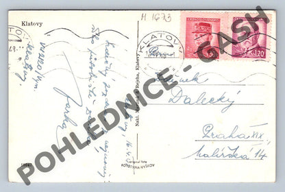 Pohlednice Klatovy 1949 PP (M1673)