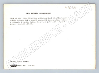 Pohlednice Londýn slavnost u parlamentu 1965 (M16738)