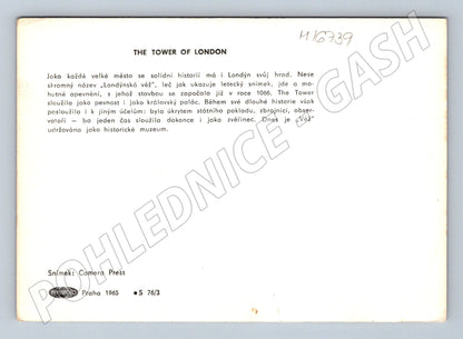 Pohlednice Tower of London letecký pohled 1965 (M16739)