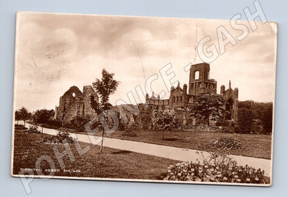 Pohlednice Kirkstall Abbey Anglie 1928 razítko (M16744)