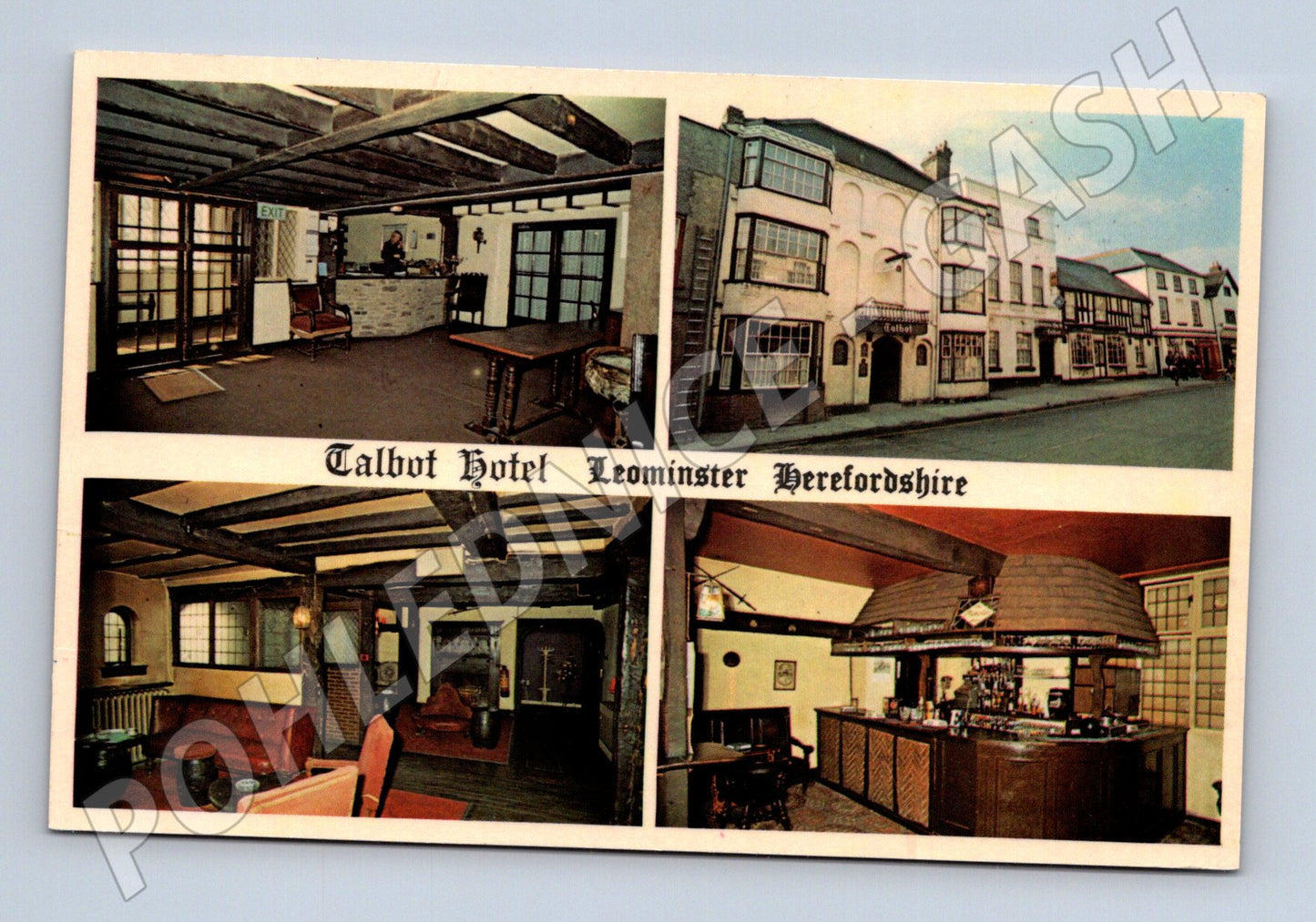 Pohlednice Talbot Hotel Leominster Herefordshire Anglie (M16757)