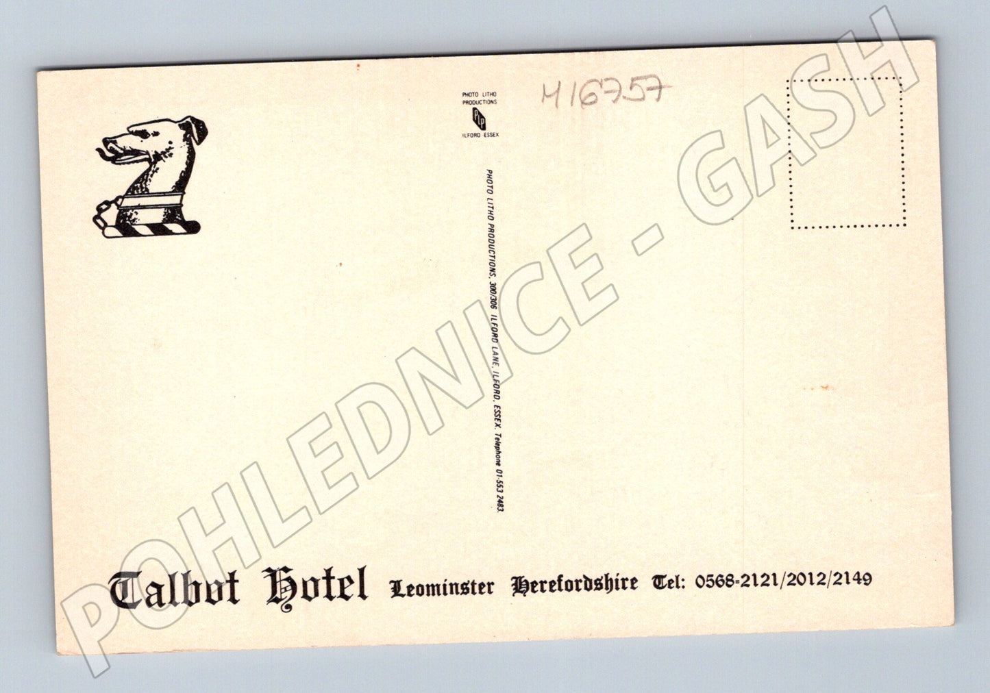 Pohlednice Talbot Hotel Leominster Herefordshire Anglie (M16757)