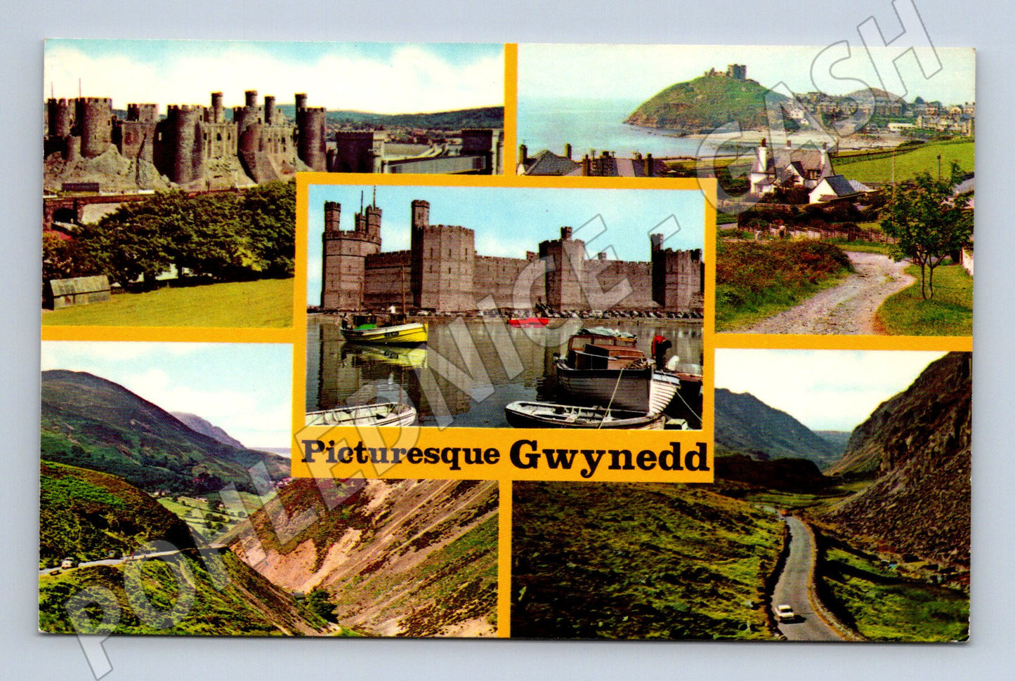 Pohlednice Gwynedd hrady Conwy Caernarfon Criccieth Británie (M16758)