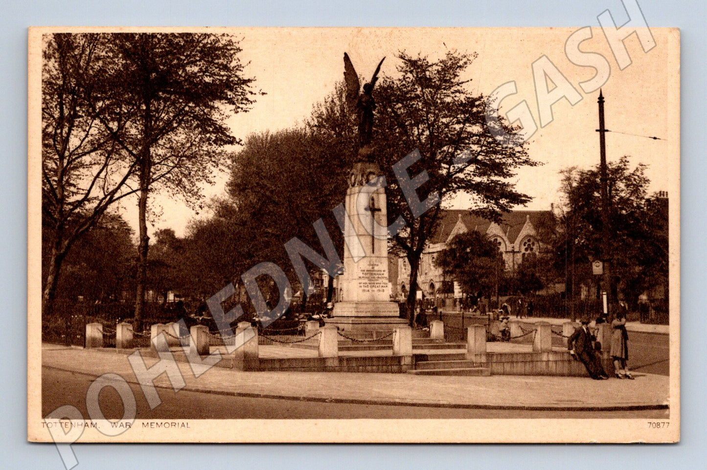 Pohlednice Tottenham War Memorial stará britská (M16759)