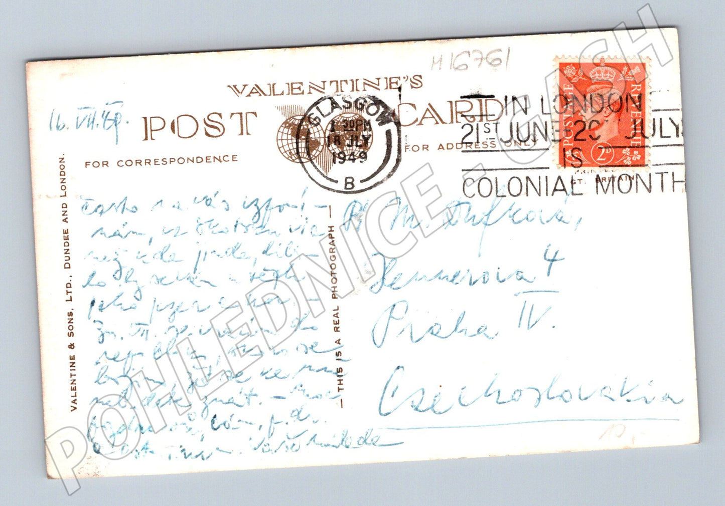 Pohlednice Luss Loch Lomond Skotsko 1959 (M16761)