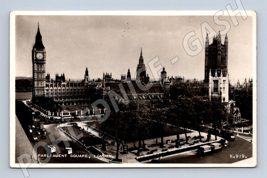 Pohlednice Londýn Parliament Square Big Ben 1955 do ČSR (M16763)