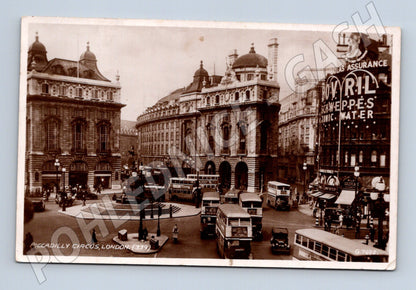 Pohlednice Londýn Piccadilly Circus historická do ČSR (M16773)