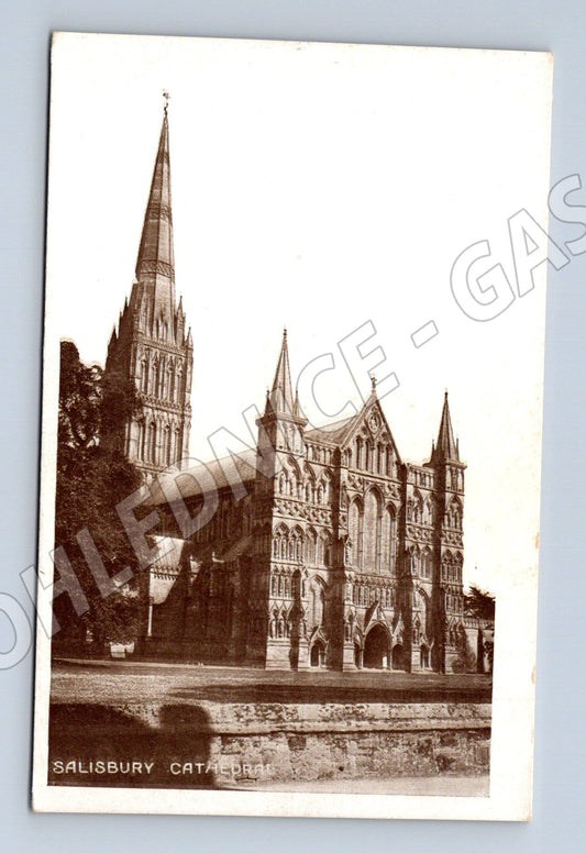 Pohlednice Salisbury Cathedral Velká Británie stará (M16775)