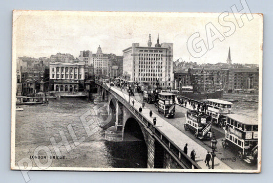 Pohlednice London Bridge Londýn Anglie stará (M16779)