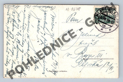Pohlednice Mladá Boleslav Masarykovy sady 1939 (M1678)