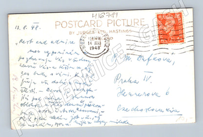 Pohlednice Swanage Old Harry Rocks 1948 do ČSR (M16781)