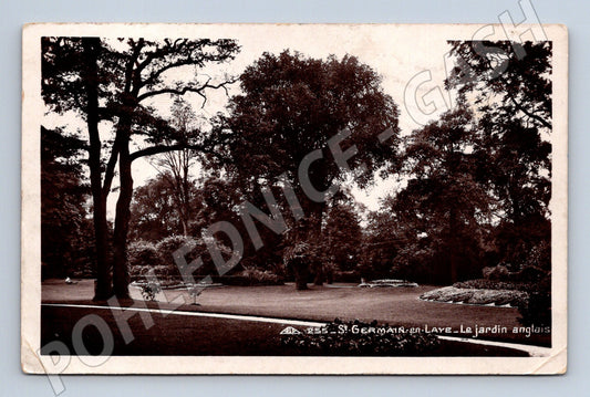 Pohlednice Saint Germain en Laye jardin anglais Francie 1936 (M16783)