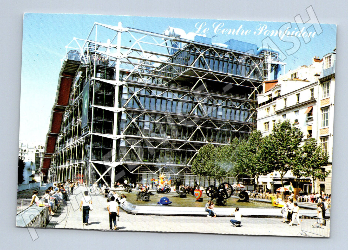 Pohlednice Paříž Centre Pompidou moderní architektura (M16803)