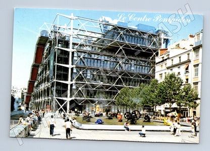 Pohlednice Paříž Centre Pompidou moderní architektura (M16803)