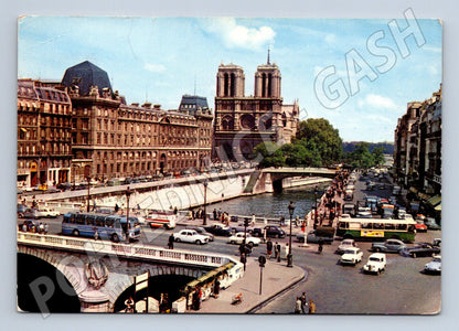 Pohlednice Paříž Notre Dame Pont Saint Michel 1965 (M16806)