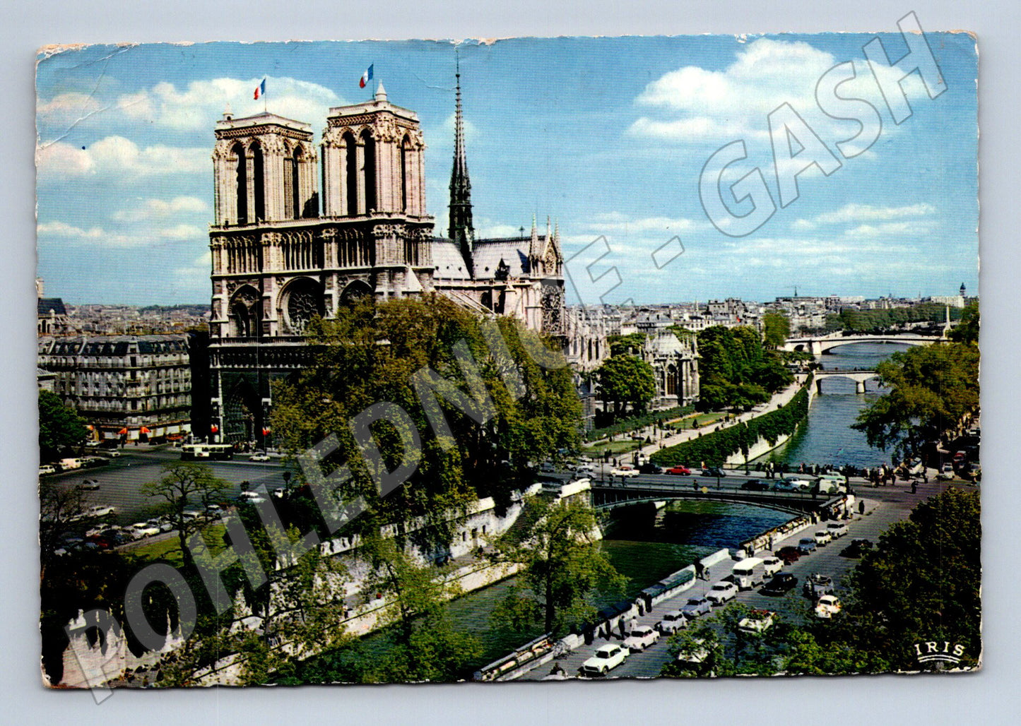 Pohlednice Paříž Notre Dame Francie do Československa (M16811)