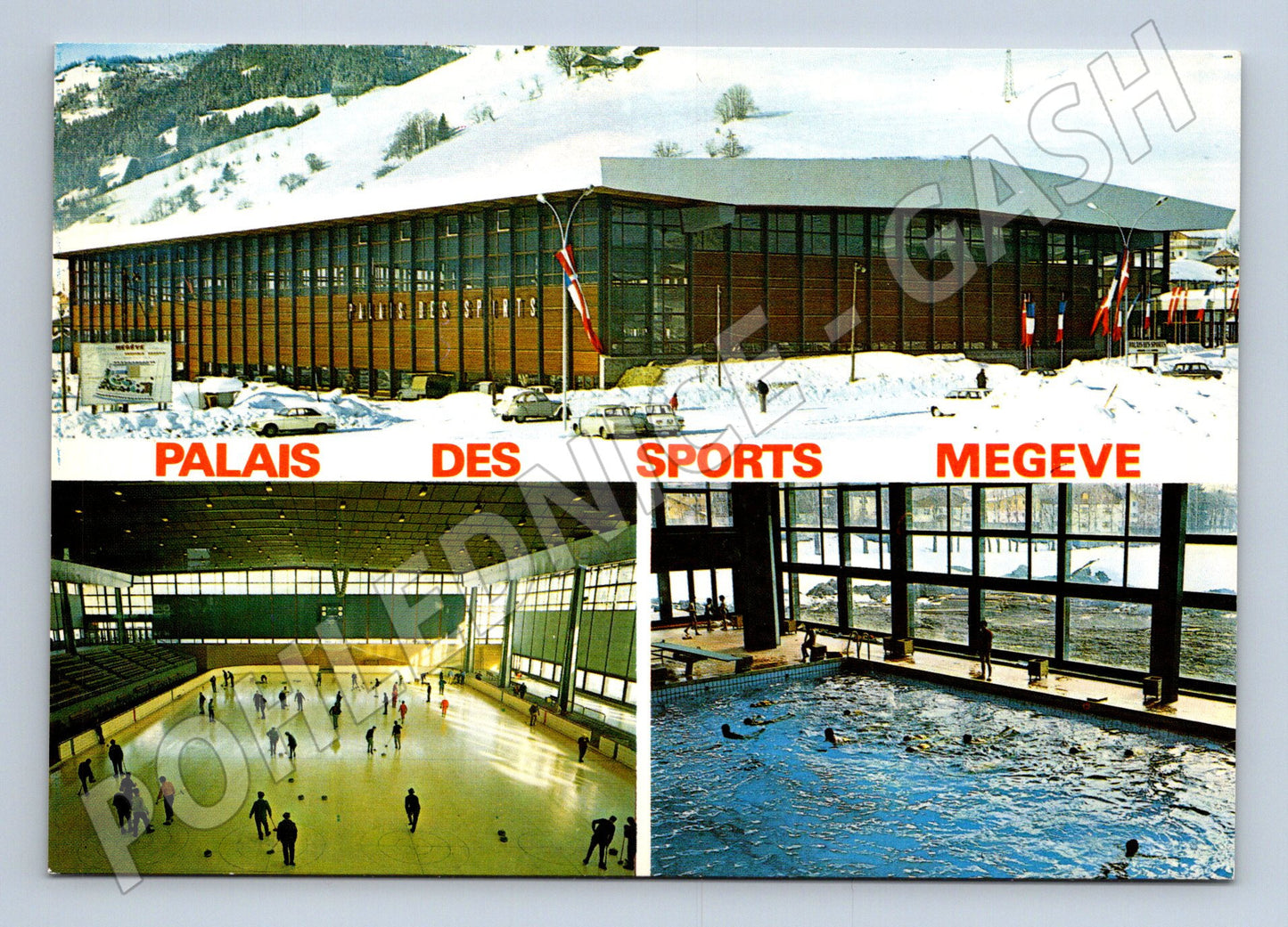 Pohlednice Megève Palais des Sports Francie sportovní komplex (M16821)