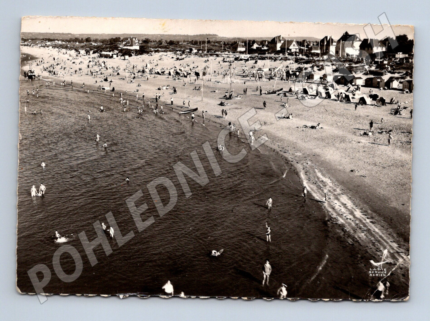 Pohlednice Franceville 1957 letecký pohled pláž (M16833)