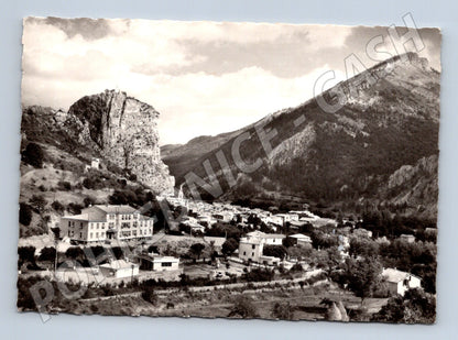 Pohlednice Castellane panorama města Francie stará (M16836)