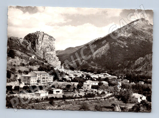 Pohlednice Castellane panorama města Francie stará (M16836)