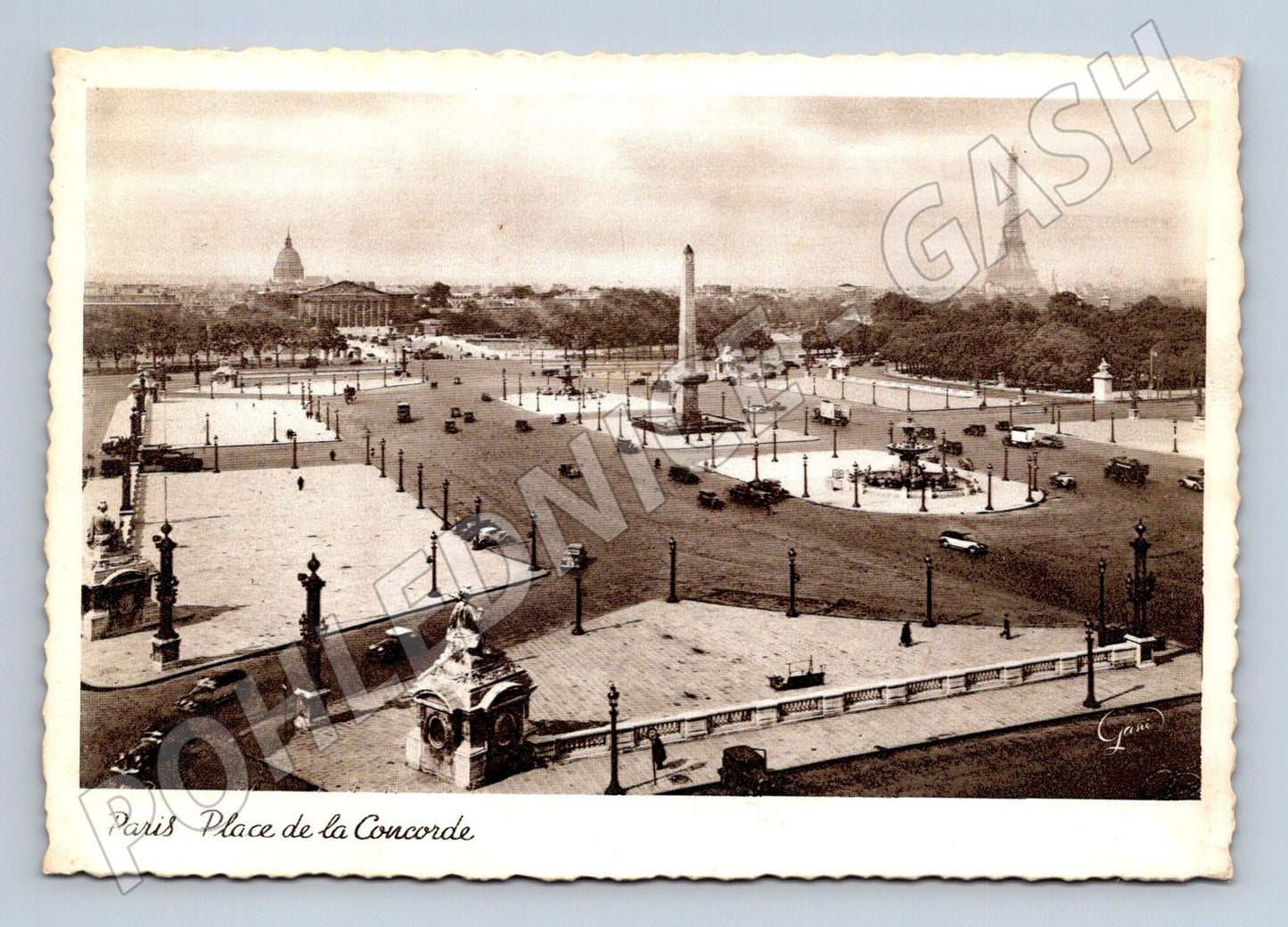 Pohlednice Paříž Place de la Concorde Eiffelova věž (M16839)