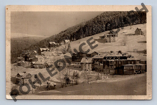 Pohlednice Špindlerův Mlýn Krkonoše zimní ČSR (M1684)