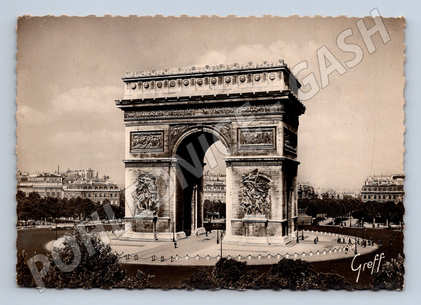 Pohlednice Paříž Arc de Triomphe stará (M16842)