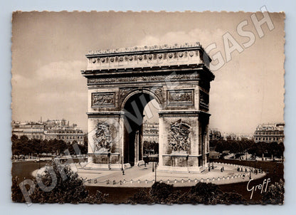 Pohlednice Paříž Arc de Triomphe stará (M16842)