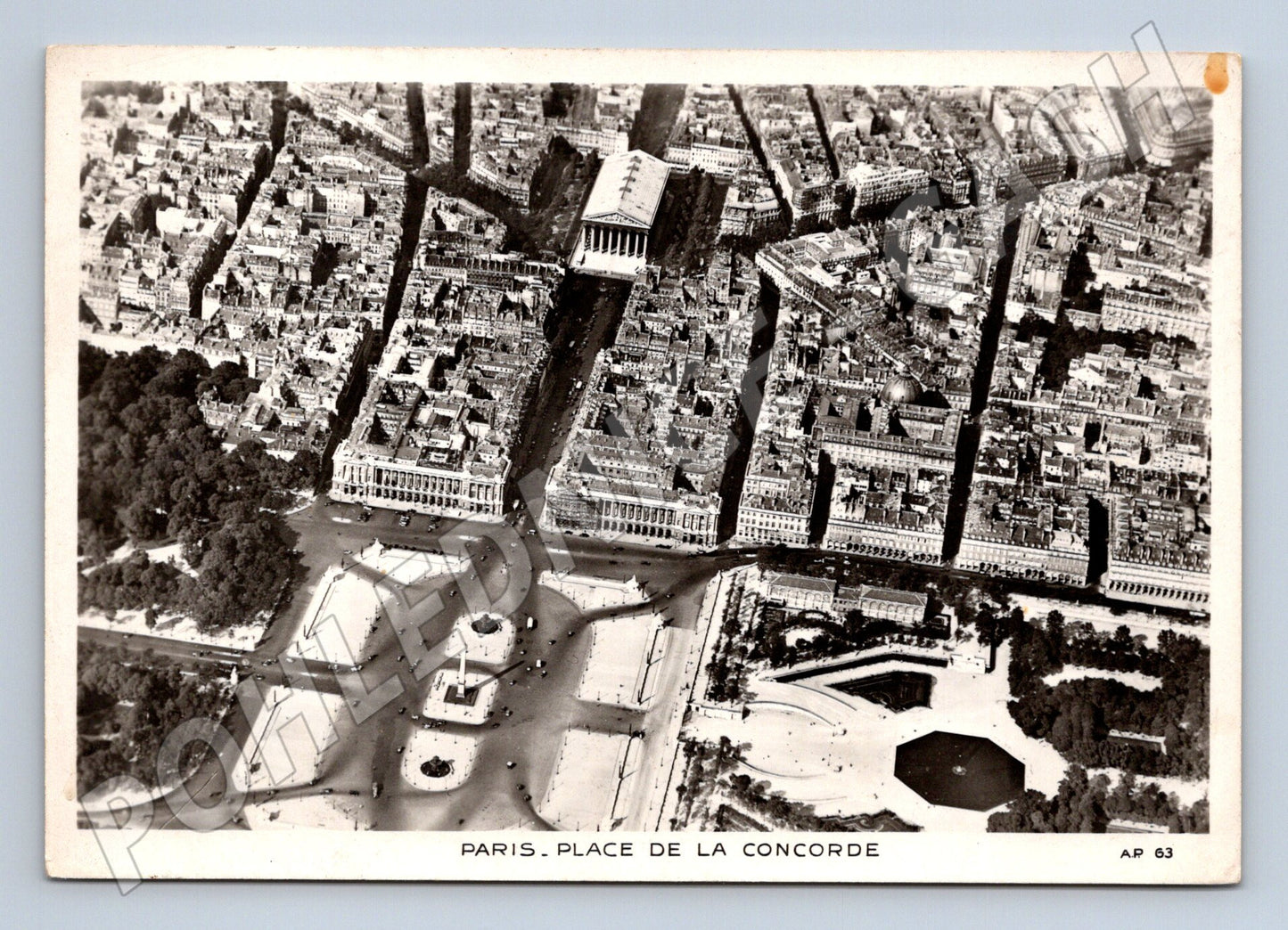 Pohlednice Paris Place de la Concorde letecký pohled (M16843)