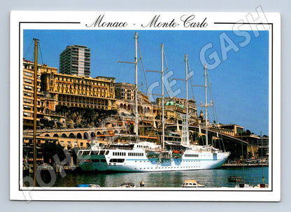 Pohlednice Monaco Monte Carlo přístav plachetnice (M16848)