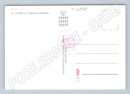 Pohlednice Monaco Monte Carlo přístav plachetnice (M16848)