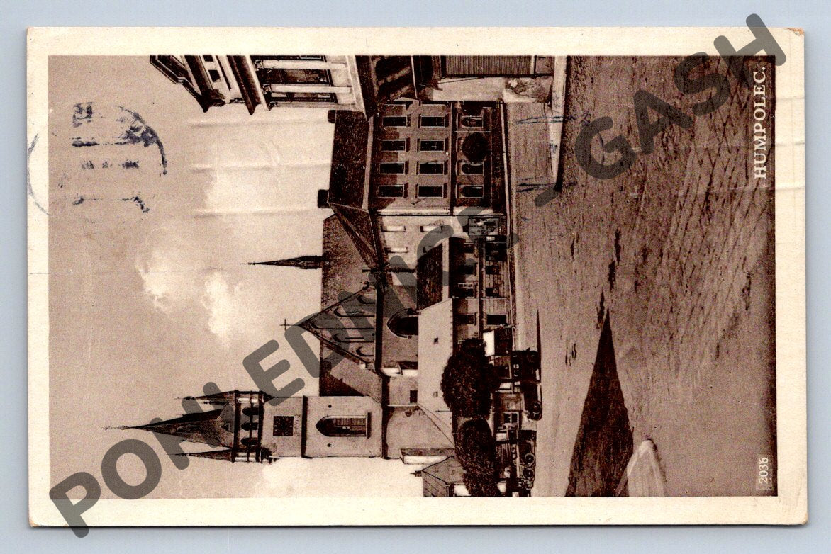 Pohlednice Humpolec náměstí 1938 PP (M1685)