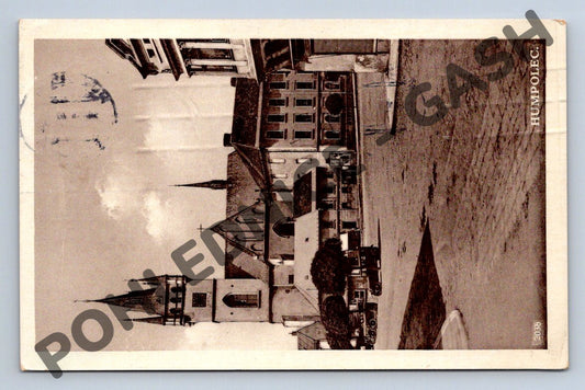 Pohlednice Humpolec náměstí 1938 PP (M1685)