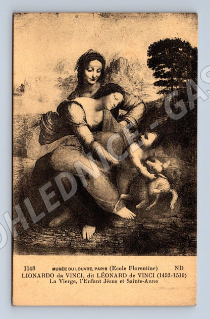 Pohlednice Leonardo da Vinci La Vierge Louvre (M16854)
